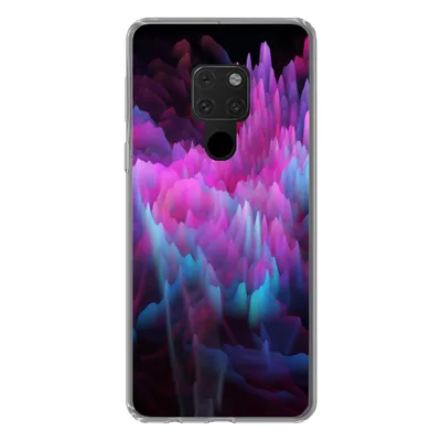 Produktbild von MuchoWow® Handyhülle Schutzhülle Hülle für Huawei P40 Lite Rauch - Farbe - Abstrakt Silikon Softcase Handy Hülle - Handy