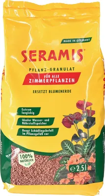 Produktbild von Seramis Granulat 2,5L für gesunde Zimmerpflanzen Wachstum