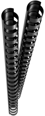 Immagine prodotto di Genie 12373 GENIE Spiralbinderücken 12mm schwarz 25 Stk