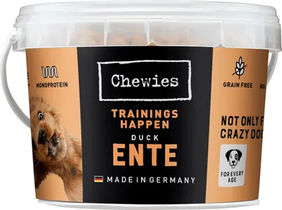 Produktbild von Chewies Trainings-Happen Ente Hundeleckerli, 300g