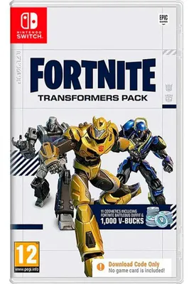 Produktbild von Epic Games Fortnite: Transformers Pack, Videospiel herunterladbare Inhalte (DLC), Nintendo Switch, Fortnite, 21/10/2023, Epic Games, Schütze