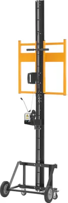 Image de Lifte pour plaques de plâtre, élévateur de plaques de 68 kg pour fixation murale, pour une personne, dimensions 1219 x 4878 mm. Élévateur vertical pour plaques de plâtre sur roues