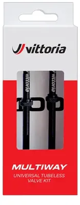 Immagine prodotto di VITTORIA kit universale valvola tubeless riutilizzabile 40mm - alluminio nero
