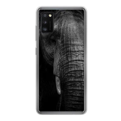 Produktbild von MuchoWow® Handyhülle Schutzhülle Hülle für Samsung Galaxy A41 Elefant - Tier - Porträt Silikon Softcase Handy Hülle - Mobiltelefon