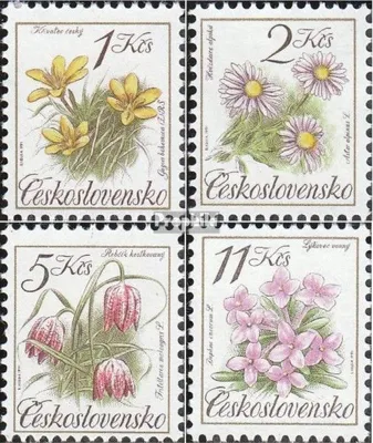 Produktbild von Briefmarken Tschechoslowakei 1991 Mi 3098-3101 (kompl.Ausg.) postfrisch Flora