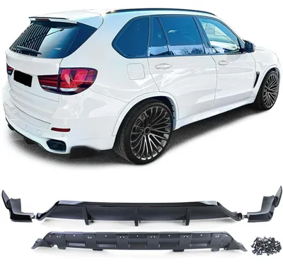 Für BMW X5 F15 2013-2018 mit M-Paket Heckdiffusor Diffusor SCHWARZ GLANZ in der Farbe SCHWARZ von Carparts-Online GmbH