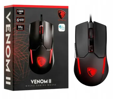 Produktbild von Pantherise Venom II Gaming Maus RGB 12800 DPI 1000Hz USB FPS