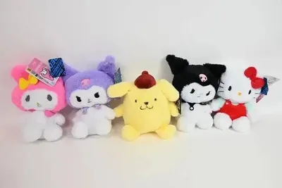 Image de Hello Kitty Fluffy Hello Kitty Melody 18 cm - Durabo