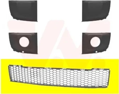 Produktbild von VAN WEZEL Lüftungsgitter Grill Stoßfänger für FIAT 500 (312)