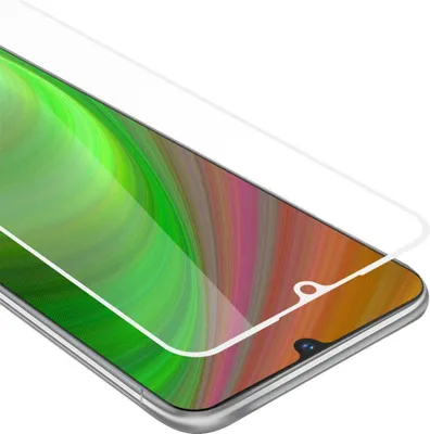 Immagine prodotto di Cadorabo pellicola blindata per Vivo V11i pellicola protettiva in bianco a schermo intero vetro temperato di protezione del display