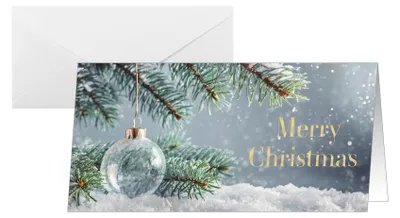 Produktbild von sigel Weihnachtskarte "Snow Idyll" DIN lang