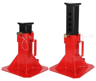 Obrázok produktu pre Hydraulické podpěrky, nosnosť 22 ton, nastaviteľná výška, červené, 22 ton