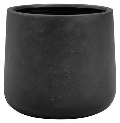 Produktbild von aplanta Pflanztopf Kiesel schwarz | 44X37, für drinnen, Pflanzkübel, wie echt, Allergiker geeignet, pflanzliche Dekoration Praxis, Office & Wohnzimmer