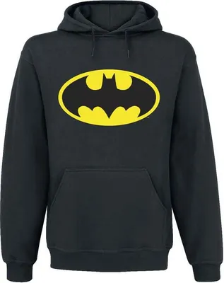 Immagine prodotto di Felpa con cappuccio Batman logo uomo nero L