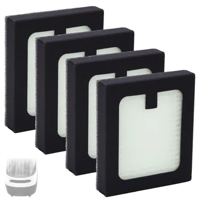 4 Ersatzfilter für Babyflaschen-Reiniger, 6,7x5,8x1,3 cm, PP PET