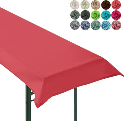 Obrázek produktu pro heimtexland ® Ubrus pivní stan set pivní ubrus zahradní stolní dekorace party event dekorace typ861 červená 90x240 cm