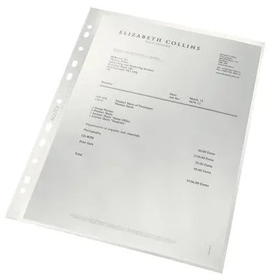 Produktbild von Leitz 47911003, 210 x 297 mm (A4), Transparent, Polypropylen (PP), Porträt, 0,1 mm, 230 mm