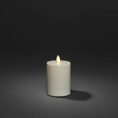 Produktbild von LED Kerze cremeweiß Konstsmide H 13 cm Lichtfarbe warmweiß inkl. Timer und Dimmer