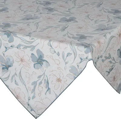Produktbild von Eurofirany 468569, Rechteckig, Natürlich/Natur, Polyester, Baumwolle, Tischläufer, Blumenmuster, 85 x 85 cm