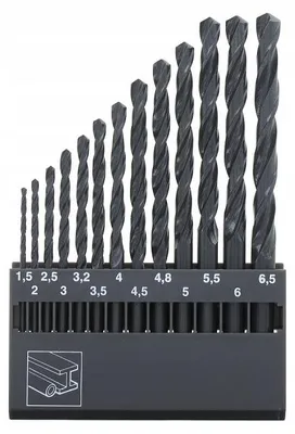 Produktbild von ABRABORO HSS-R Metallbohrer-Set 13-teilig 1.5-6.5 mm