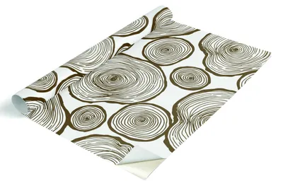 Produktbild von Tulup Möbelfolie - Klebefolie Möbel - Selbstklebende Folie 75x150 cm - Möbelfolie Schrank - Folie für Möbel - Möbelfolie Küche - Wasserdicht - Abwaschbar - Selbstklebend - Luftblasenfrei - Holzkreise