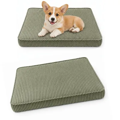 Produktbild von Hundebett Hundekissen Hundematte Cord 45X65X8 Cm Grün