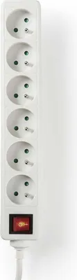 Zdjęcie produktu dla Nedis EXSO615E2WT, Wewnętrzna, IP20, Biały, 6 x gniazdo sieciowe, 230 V, 3680 W