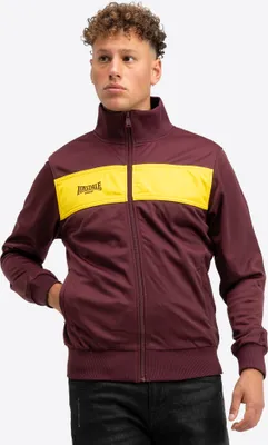 Produktbild von Herren Trainingsjacke schmale Passform ALNWICK Oxblood/Yellow L Lonsdale