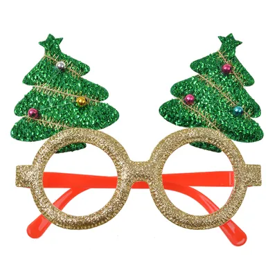 Produktbild von Clayre & Eef Weihnachtsbrille 13x3x11 cm Rot Kunststoff