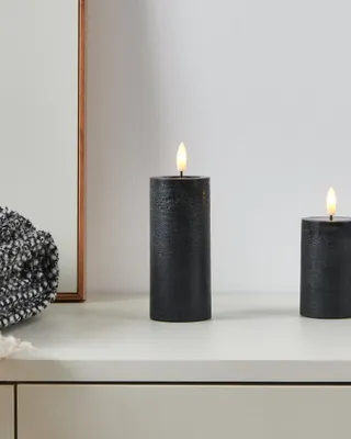 Produktbild von Eglo LED Kerze Leskino warmweiß 12,5 x Ø 5,5 cm schwarz