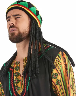 Zdjęcie produktu dla Czapka rasta z dredami dla dorosłych