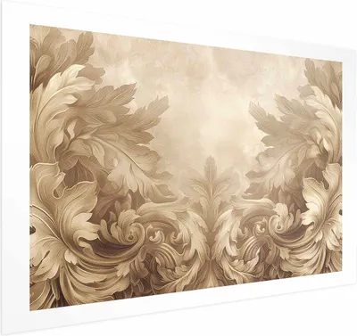 Produktbild von Posterpapier Poster - Carved Ornaments in Sepia Shades 42x29.7 cm Muster f-H-10018-ao-a