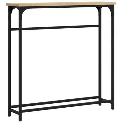 A product shot of a console table against a white background.