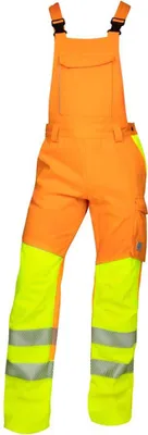 Zdjęcie produktu dla Spodnie ogrodniczki Ardon Safety w kolorze pomarańczowym, rozmiar: 44