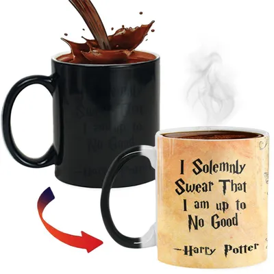 Image de Tasse à café "Carte du Maraudeur" changeant de couleur, 330 ml, en céramique