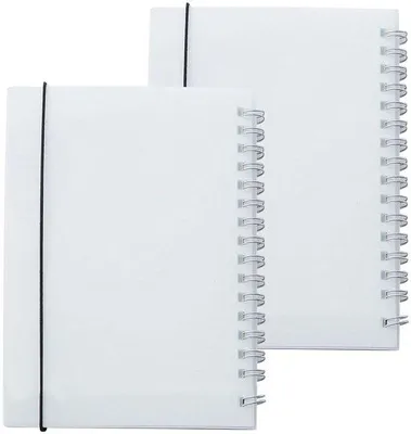 Produktbild von Gestippeltes Notizbuch - Transparenthartes Hardcover - A6 - 63 x 14 cm - Weiß