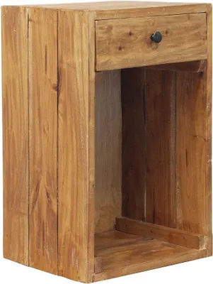 Immagine prodotto di Milani Home - Mobiletto in legno riciclato cm 35 l x 30 p x 55 h - Marrone