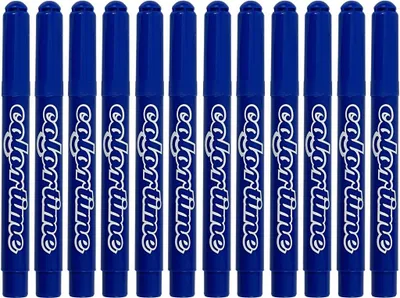 Immagine prodotto di Pennarelli blu Jumbo, 12 pezzi.