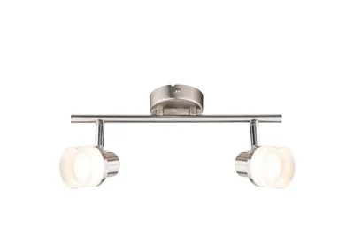 Produktbild von Globo Friso I Strahler Nickel matt, 2xLED; 56550-2