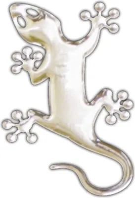 Produktbild von Hermann Schütz 3D-Chrome-Sticker Gecko 50x35mm
