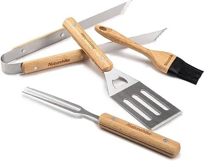 Immagine prodotto di Set per barbecue in acciaio inossidabile, di alta qualità, con termometro, portatile