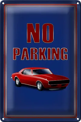 Produktbild von Blechschild Hinweis 18x12cm Auto No Parking