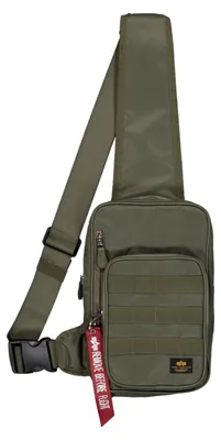 Image de Alpha Industries, sac bandoulière pour homme, couleur olive foncé, taille unique