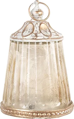 Produktbild von Clayre & Eef LED Laterne Ø 8x12 cm Beige Glas