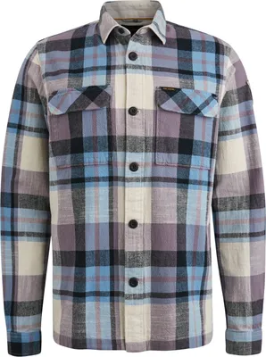 Produktbild von Long Sleeve Shirt Slub Yarn Dyed C 4184 Purple Sage Größe L
