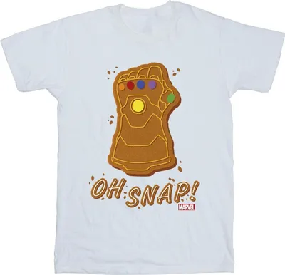 Immagine prodotto di Marvel - T-shirt "Oh Snap" da uomo BI38448 (XL) (bianca)