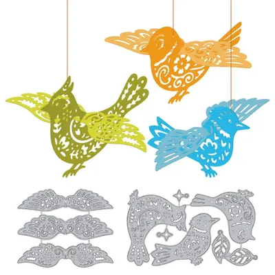 Produktbild von Vogel Schneide-Schablone - Aus Kohlenstoffstahl - Für Scrapbooking und Kartenherstellung - 1 Stück