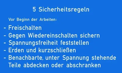 Produktbild von PROTEC.class 05102166 Prüfplaketten und Warnschil Gebotszeichen PGZSR Fünf Sicherheitsregeln