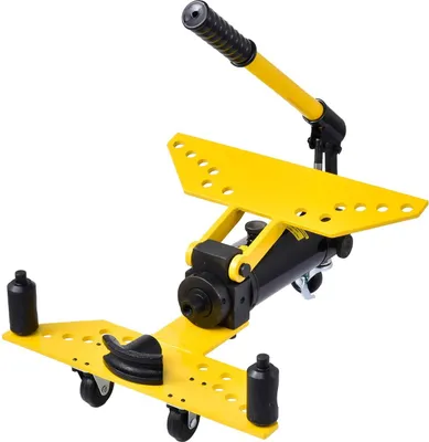 Zdjęcie produktu dla Giętarka do rur – hydrauliczna, 6 ton – do rur stalowych 13–34 mm – 6 matryc – z rolkami – do zastosowań przemysłowych
