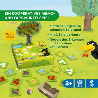 Produktbild von HABA Mein kleiner Obstgarten: Kooperatives Spiel ab 3 Jahren mit süßen